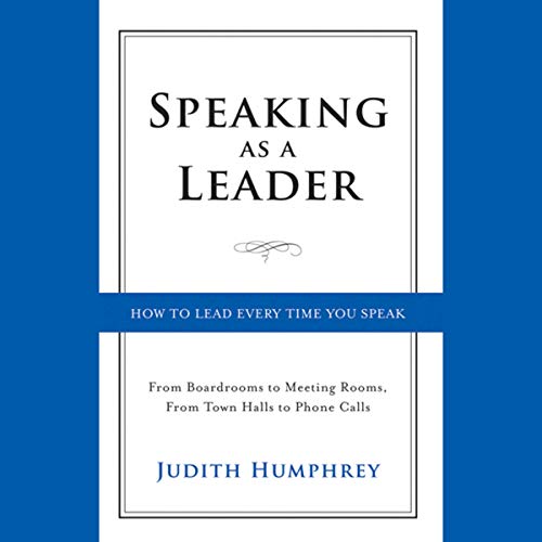 Diseño de la portada del título Speaking as a Leader