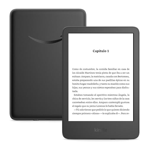 Nuevo Amazon Kindle (16 GB), el Kindle más ligero y compacto, con pantalla sin reflejos, pasos de página más fluidos, luz fro