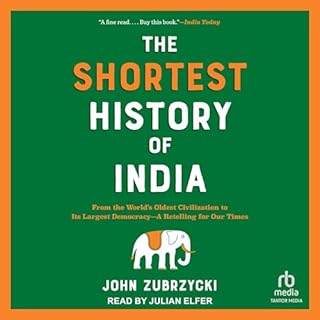 The Shortest History of India Audiolibro Por John Zubrzycki arte de portada