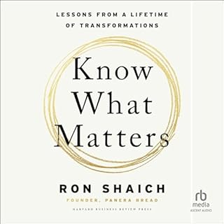 Know What Matters Audiolibro Por Ron Shaich arte de portada