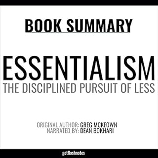 Summary: Essentialism by Greg McKeown Audiobook By Dean Bokhari, FlashBooks cover art