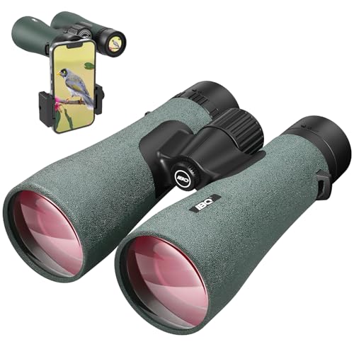 12x50 UHD Binoculars for Adults High Powered with Upgraded Phone Adapter - Large View, Lightweight, IPX7 Waterproof - Binocul