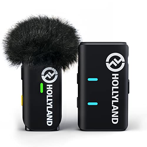 Hollyland Lark M1 Wireless Lavalier Microphone (1TX+1RX, No Charging Case) Compatible with iPhone Android Camera, 650ft 8h No