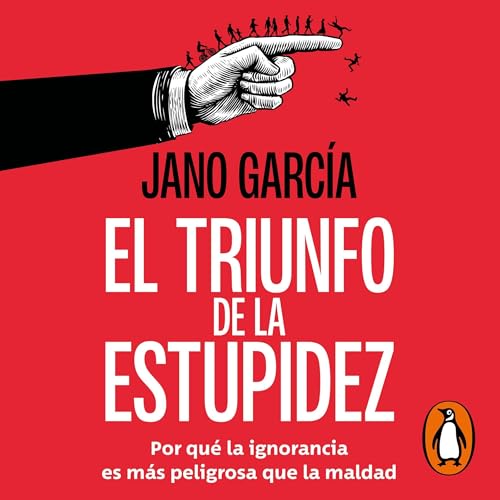 Diseño de la portada del título El triunfo de la estupidez