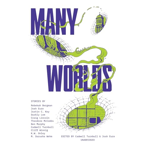 Diseño de la portada del título Many Worlds