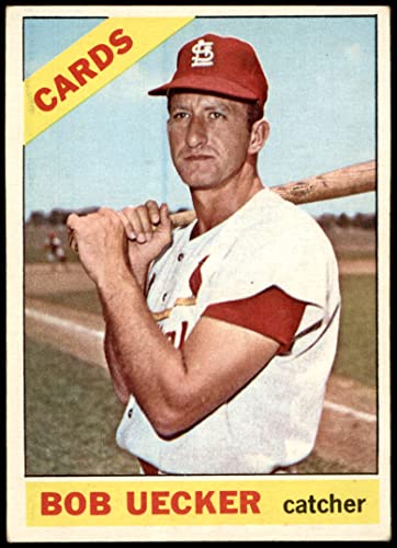 1966 Topps # 91 xTR Bob Uecker St. Louis Cardinals (Baseball Card) (No mention of the Trade. The last line of the Bio reads t