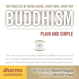 Buddhism Plain and Simple Audiolibro Por Steve Hagen arte de portada