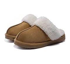 Litfun Women's Fuzzy Memory Foam Slippers Fluffy Winter House Shoes Indoor and Outdoor