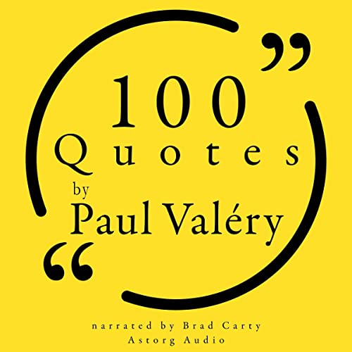 Diseño de la portada del título 100 Quotes by Paul Valéry