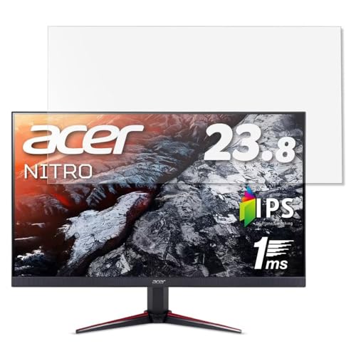 Acer ゲーミングモニター Nitro VG240Ybmiifx 23.8インチ 16:9 対応 保護フィルム パソコン液晶フィルム 指紋防止 気泡レス加工 抗菌 PC保護シート 透明 光沢