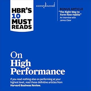 HBR's 10 Must Reads on High Performance Audiobook By Harvard Business Review cover art