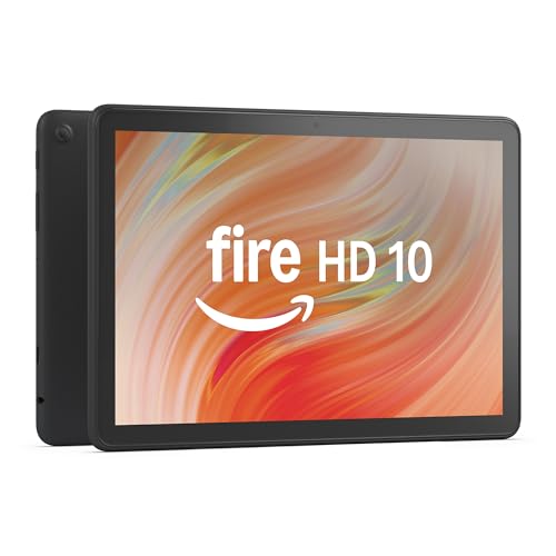 Amazon Fire HD 10 tablet (newest model) built for relaxation, 10.1" vibrant Full HD screen, octa-core processor, 3 GB RAM, 32