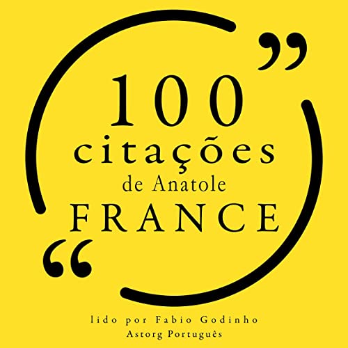 Diseño de la portada del título 100 citações de Anatole France