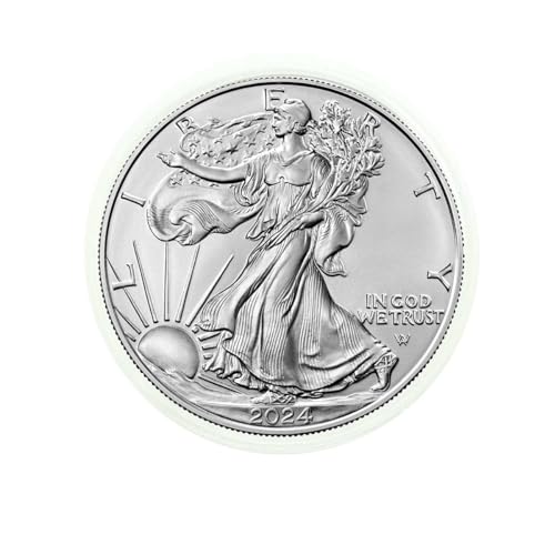 2024 American Silver Eagle .999 Fine Silver in Direct Fit Air Tite with our Certificate of Authenticity Dollar Uncirculated U