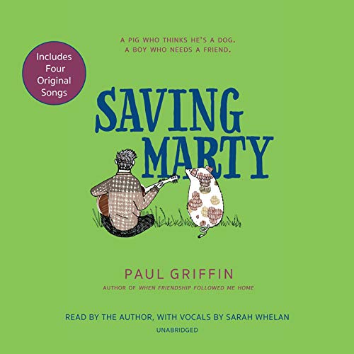 Saving Marty Audiolibro Por Paul Griffin arte de portada