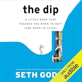 The Dip Audiolibro Por Seth Godin arte de portada