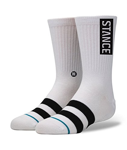 [stance] KIDS ogk-whi スタンス キッズ Socks ソックス 靴下 ストリート スケーター スケート ホワイト ロゴ 男の子 ボーイズ L(19.5-23),-