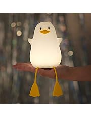 Duck Silicone Night Light, Cute Animal Baby Nursery Lamp Anime Toddler Rechargeable Touch Sensor Bedside Lights for Home Kids Room Decor Girls Boys Xmas Birthday Gift