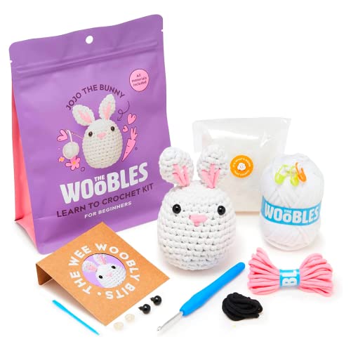 The Woobles Beginners Crochet Kit with Easy Peasy Yarn as seen on Shark Tank - with Step-by-Step Video Tutorials - JoJo The B