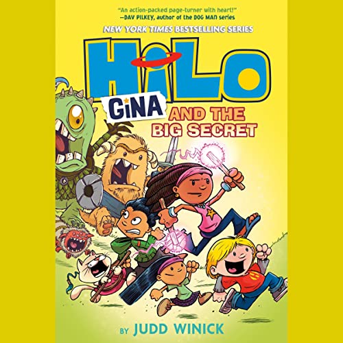 Gina and the Big Secret Audiolibro Por Judd Winick arte de portada