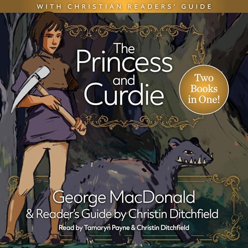 Diseño de la portada del título The Princess and Curdie with A Christian Readers' Guide