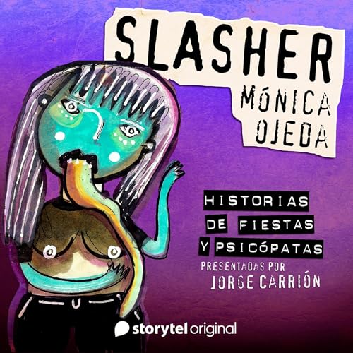 Diseño de la portada del título "Slasher" de Mónica Ojeda