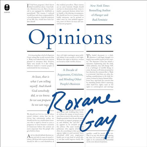 Opinions Audiobook By Roxane Gay cover art