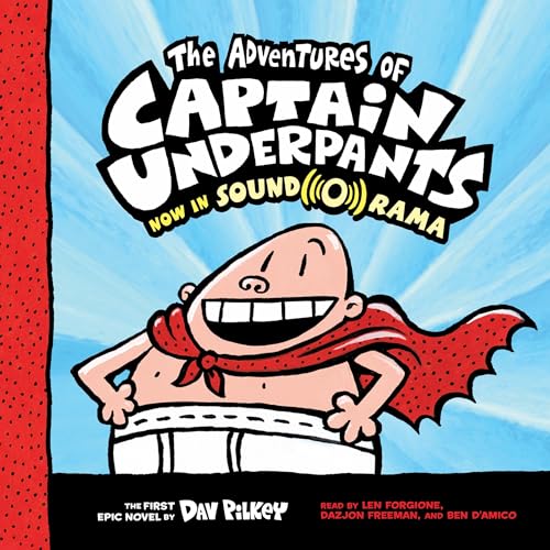 The Adventures of Captain Underpants Audiolibro Por Dav Pilkey arte de portada