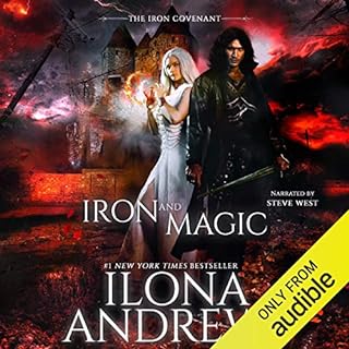 Iron and Magic Audiolibro Por Ilona Andrews arte de portada