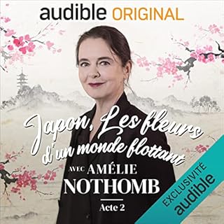 Couverture de Japon, les fleurs d'un monde flottant avec Amélie Nothomb