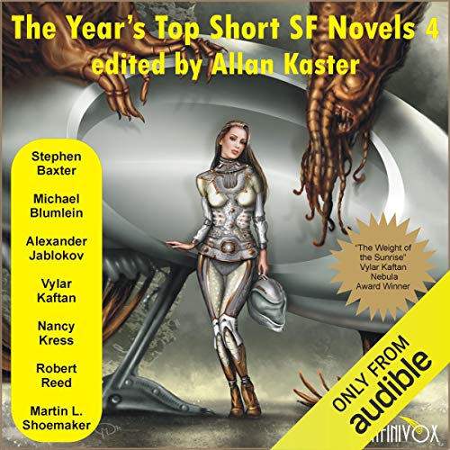 The Year's Top Short SF Novels 4 Audiolibro Por Stephen Baxter, Alexander Jablokov, Martin L. Shoemaker, Michael Blumlein, Na