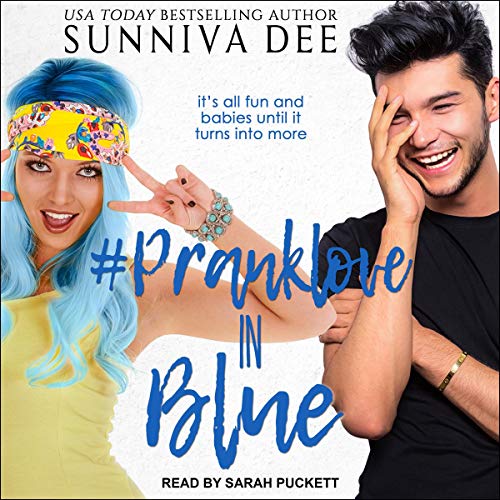 #PrankLove in Blue Audiolivro Por Sunniva Dee capa