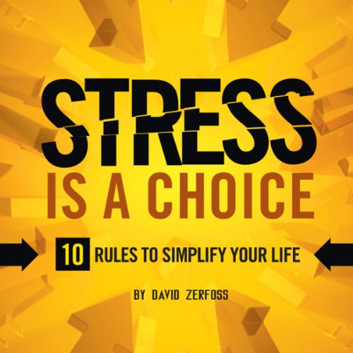 Diseño de la portada del título Stress Is a Choice