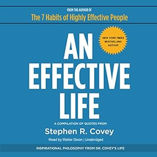 An Effective Life Audiolibro Por Stephen R. Covey arte de portada