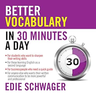 Better Vocabulary in 30 Minutes a Day Audiobook By Edie Schwager cover art