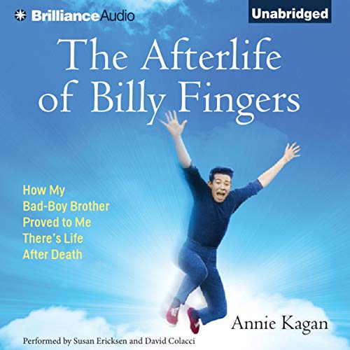 Diseño de la portada del título The Afterlife of Billy Fingers