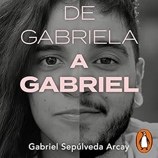 Diseño de la portada del título De Gabriela a Gabriel. Una transición