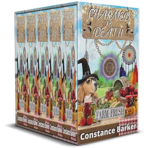 Charmed to Death Five Book Box Set Audiolibro Por Constance Barker arte de portada