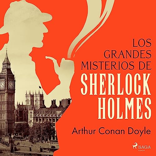 Diseño de la portada del título Los grandes misterios de Sherlock Holmes