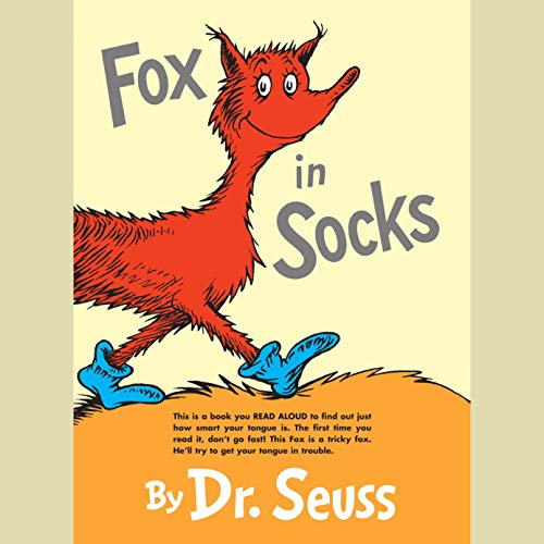 Fox in Socks Audiolibro Por Dr. Seuss arte de portada