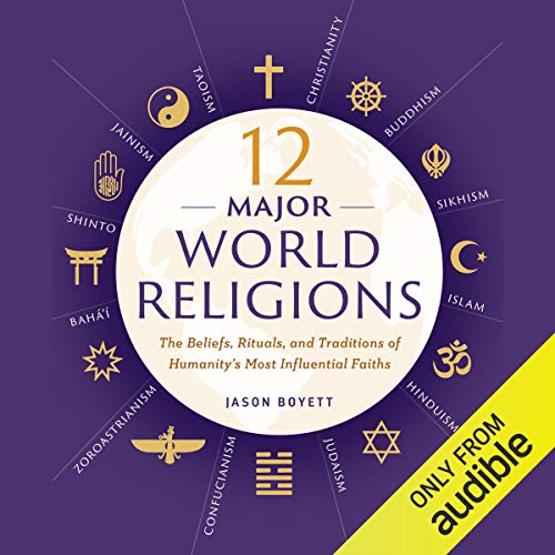 Diseño de la portada del título 12 Major World Religions