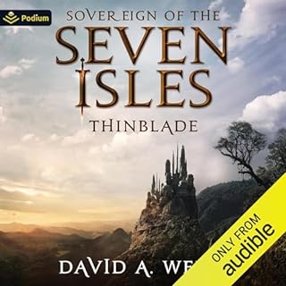 Thinblade Audiolibro Por David A. Wells arte de portada