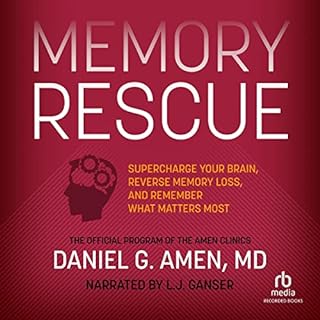 Memory Rescue Audiolibro Por M.D. Daniel G. Amen arte de portada