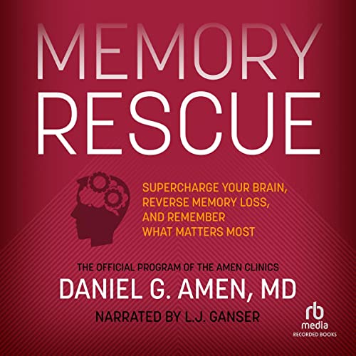 Memory Rescue Audiolibro Por M.D. Daniel G. Amen arte de portada