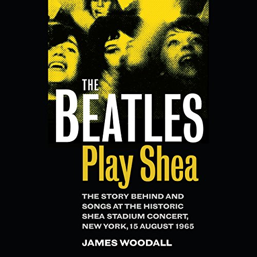 Diseño de la portada del título The Beatles Play Shea