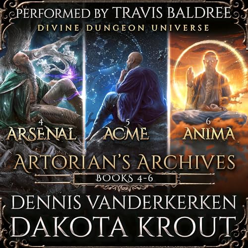 Artorian's Archives Omnibus Vol. 2: Books 4-6 in a Divine Dungeon Series Audiolibro Por Dennis Vanderkerken, Dakota Krout art