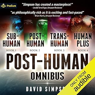 The Post-Human Omnibus Audiolibro Por David Simpson arte de portada