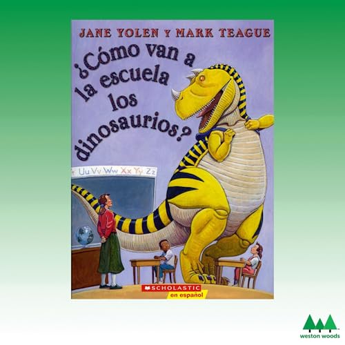 Couverture de ¿Cómo van a la escuela los dinosaurios? [How Do Dinosaurs Go to School?]