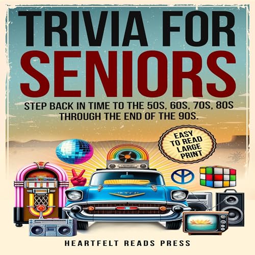 Trivia for Seniors Audiolibro Por Heartfelt Reads Press arte de portada