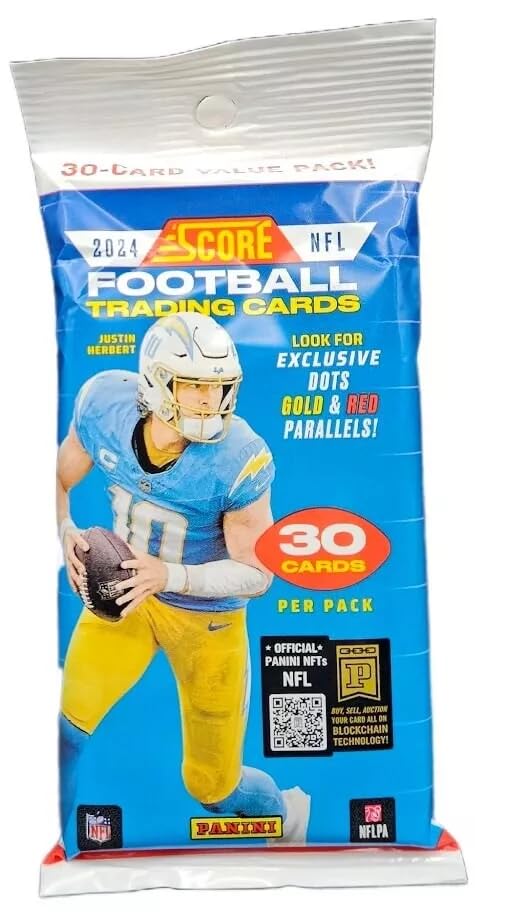 2024 Panini Score Football NFL Trading Card Jumbo Pack (Gold & Red Parallels)